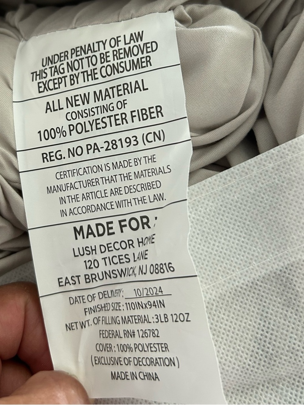 Lush Décor Serena Comforter Set King 3PC Light Gray Floral Textured New With Tag - Picture 8 of 11